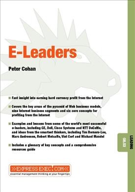 E-leaders [electronic resource] / Peter Cohan.