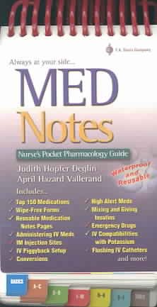 Med notes : nurse's pocket pharmacology guide / Judith Hopfer Deglin, April Hazard Vallerand.