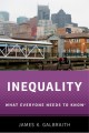 Inequality : what everyone needs to know  Cover Image
