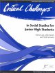 Go to record Critical challenges in social studies for junior high stud...